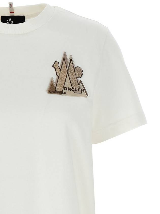 Moncler Grenoble Logo Patch T-Shirt - MONCLER - BALAAN 3