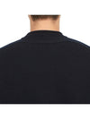 Ghost Piece Crew Neck Wool Knit Top Navy - STONE ISLAND - BALAAN 8