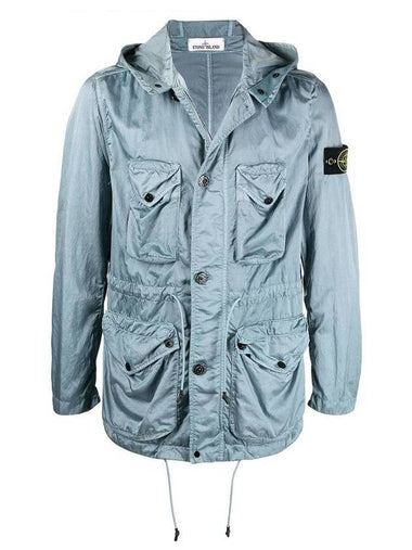 Wappen Patch Nylon Raso TC Hooded Jacket Sky Blue - STONE ISLAND - BALAAN 1