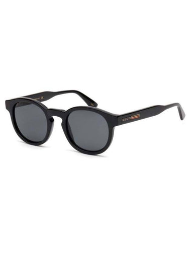 Eyewear Logo Round Frame Sunglasses Black - GUCCI - BALAAN 1