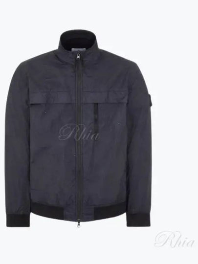 Garment Dyed Crinkle Reps R-Nylon Jacket Blue - STONE ISLAND - BALAAN 2