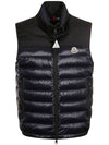 Ortac Ortac Logo Patch Padded Vest Navy - MONCLER - BALAAN.