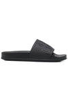 MM6 Logo Slippers Black - MAISON MARGIELA - BALAAN.