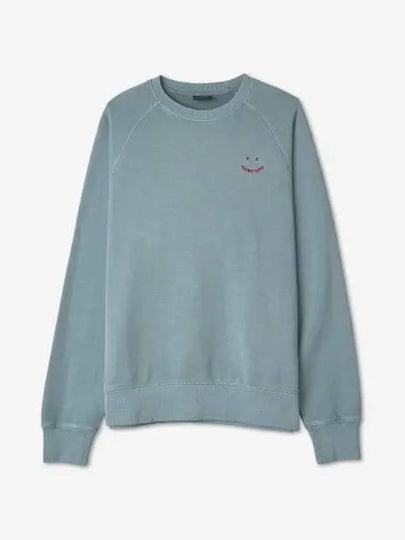 Embroidered Logo Long Sleeve Sweatshirt Blue - PAUL SMITH - BALAAN 2