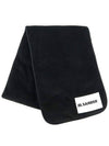 Corduroy muffler black JPPT590194 Can be used as a shawl - JIL SANDER - BALAAN 3