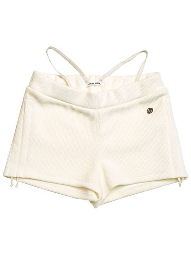 Swan Lake Shirring String Microshorts Cream - DON’T ASK MY PLAN - BALAAN 1