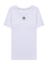 Women s Organic Cotton T Shirt WTT012 WH10 - MARINE SERRE - BALAAN 1