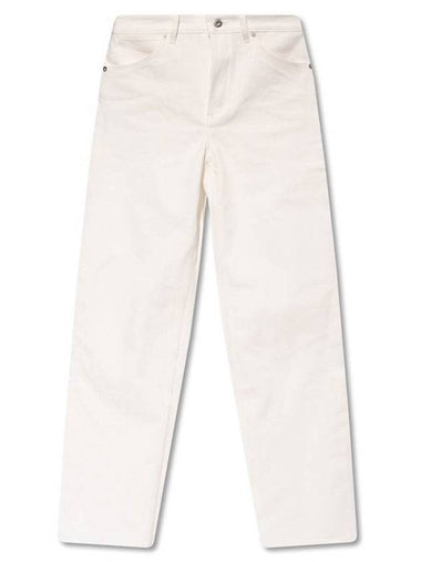 Women's Straight Jeans White - JIL SANDER - BALAAN 1