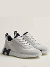 Bouncing Sneakers Calfskin Suede Goatskin Blanc - HERMES - BALAAN 8