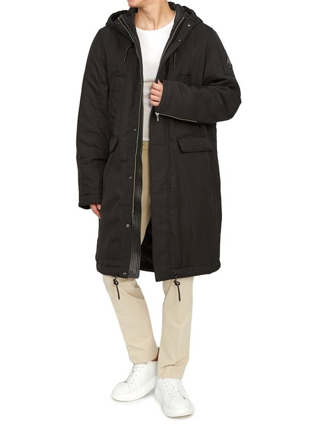 Garson Twill Combat Logo Parka Black - MOOSE KNUCKLES - BALAAN 7