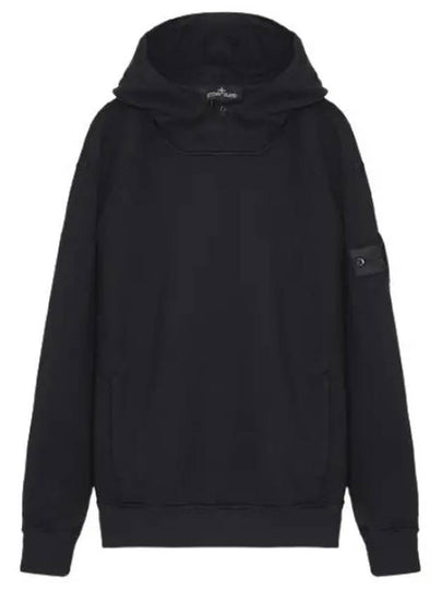 Compass Wappen Patch Cotton Hoodie Black - STONE ISLAND - BALAAN 2