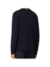 Wool Jersey 4-Bar Long Sleeve T-Shirt Navy - THOM BROWNE - BALAAN 4