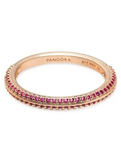 Me Red Pave Ring Rose Gold - PANDORA - BALAAN 2