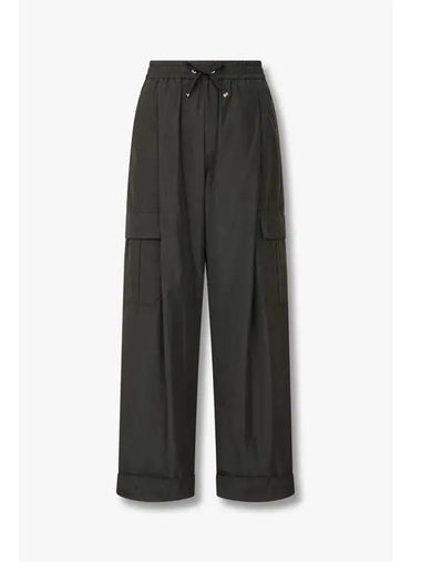 Women s One Tuck String Cargo Pants Black - HERNO - BALAAN 1