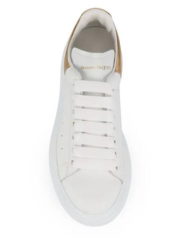 Oversized Low Top Sneakers White Gold - ALEXANDER MCQUEEN - BALAAN 7