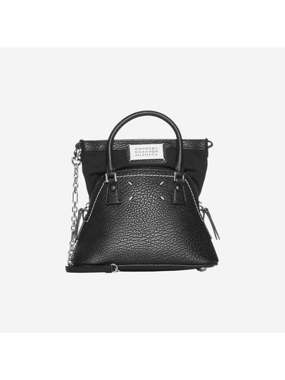 5AC Classique Micro Tote Bag Black - MAISON MARGIELA - BALAAN 2