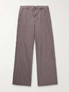 Straight Leg Crinkle Cotton Blend Trousers M2234TAL B0080395263 - OUR LEGACY - BALAAN 1