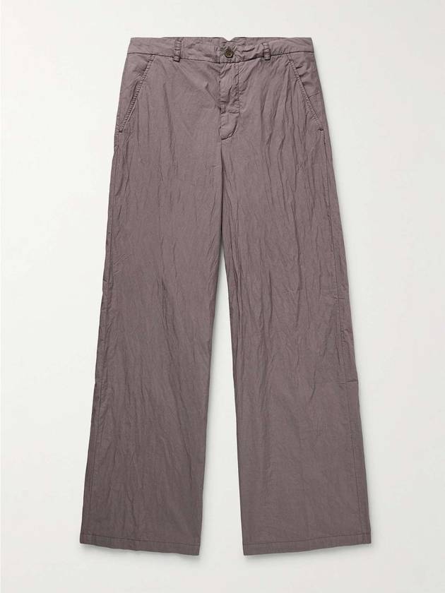 Straight Leg Crinkle Cotton Blend Trousers M2234TAL B0080395263 - OUR LEGACY - BALAAN 1