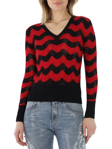 Marni Ladies Zigzag Cotton Jumper, Brand Size 40 (US Size 6) - MARNI - BALAAN 1