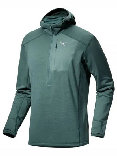 Men's Delta Half Zip Hoodie Green - ARC'TERYX - BALAAN 2