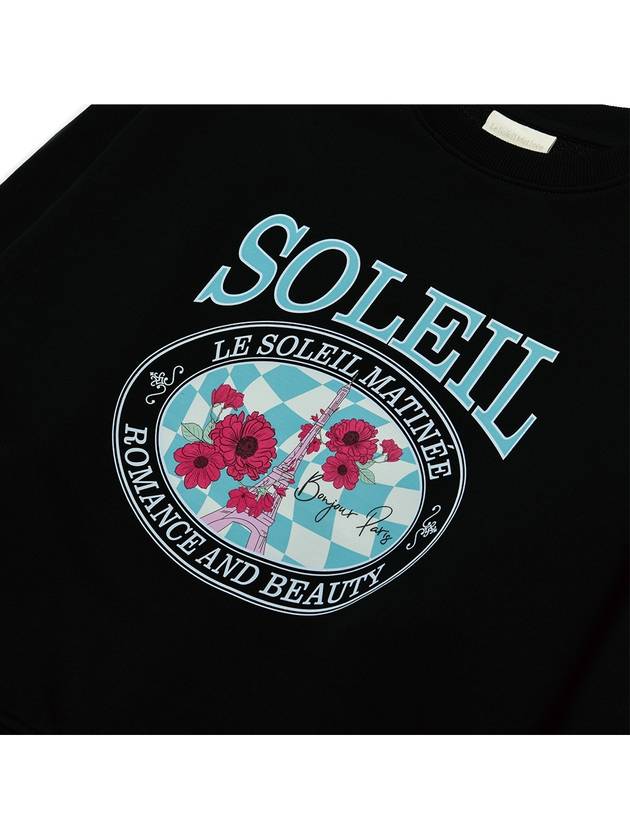 Brushed Options Soleil Vintage Eiffel Sweat Shirts BLACK - LE SOLEIL MATINEE - BALAAN 3