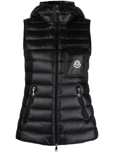 Women s GLYGOS Hooded Padded Vest Black 1A00028 595ZZ 999 - MONCLER - BALAAN 1