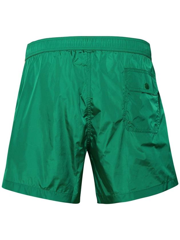 Logo Swim Shorts Emerald Green - MONCLER - BALAAN 3