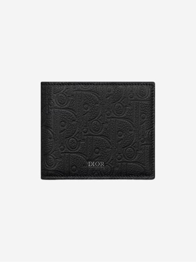 Gravity Leather Half Wallet Black - DIOR - BALAAN 1