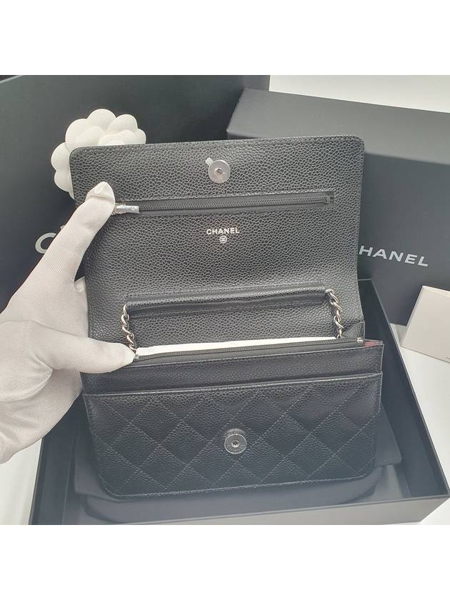 Classic WOC Caviar Silver Black AP0250 - CHANEL - BALAAN 6