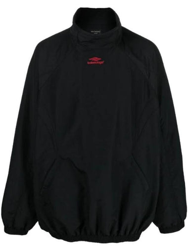 Embroidery Logo Sports Icon Track Jacket Black - BALENCIAGA - BALAAN 1