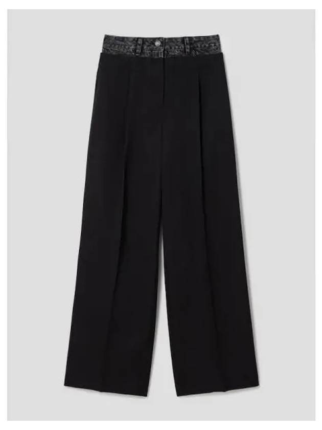 Double waist pin tuck wool pants black domestic product GM0024031851383 - JUUN.J - BALAAN 1