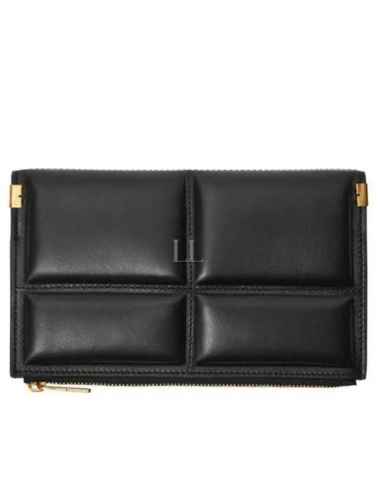 Quilted Leather Medium Wallet Black - BURBERRY - BALAAN 2