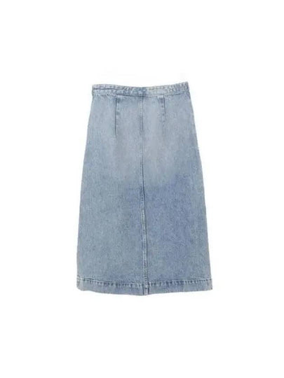 Slit detail denim skirt 1113 043 - KHAITE - BALAAN 2