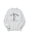 New York Landmark Sweatshirt White Melange - EXPRESSHOLIDAY - BALAAN 1