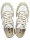 Medalist Leather Low Top Sneakers Grey White - AUTRY - BALAAN 3