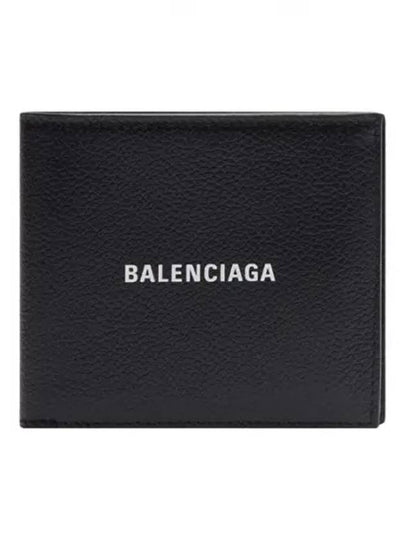 Logo Print Half Wallet Black - BALENCIAGA - BALAAN 2