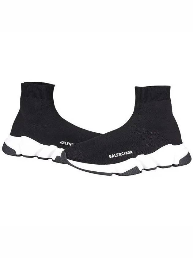 Speed Trainer  High Top Sneakers Black White - BALENCIAGA - BALAAN 2