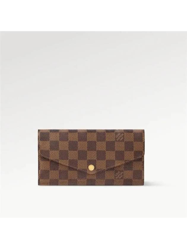 Sarah Damier Ebene Long Wallet Brown - LOUIS VUITTON - BALAAN 2