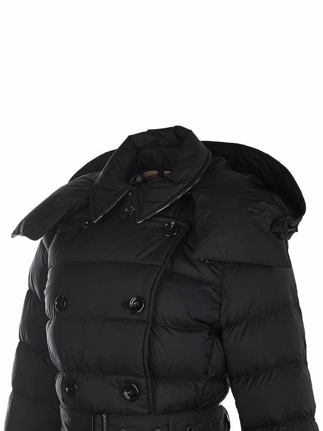 Detachable Hoodie Puffer Coat Padded Black - BURBERRY - BALAAN 8