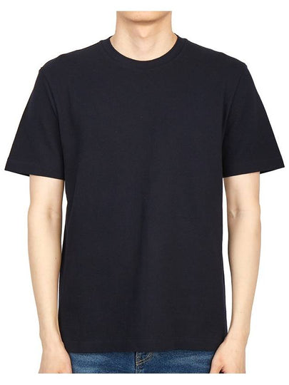 Classic Pique Rib Side Insert 4-Bar Short Sleeve T-Shirt Navy - THOM BROWNE - BALAAN 2