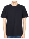 Classic Pique Rib Side Insert 4-Bar Short Sleeve T-Shirt Navy - THOM BROWNE - BALAAN 4