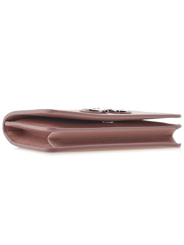 Gancini Leather Card Wallet Pink - SALVATORE FERRAGAMO - BALAAN 6