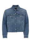 Single-Stitch Logo Denim Jacket Blue - MAISON MARGIELA - BALAAN 2