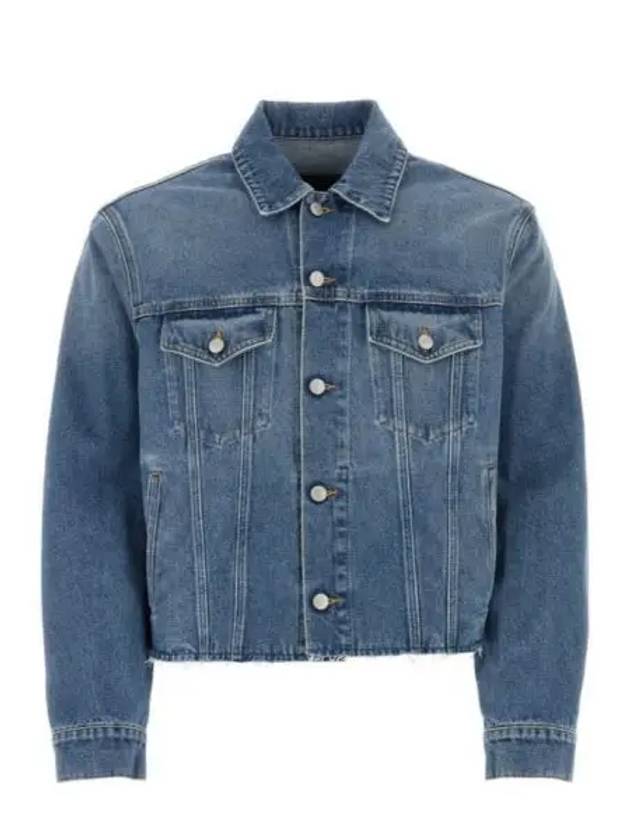 Single-Stitch Logo Denim Jacket Blue - MAISON MARGIELA - BALAAN 1