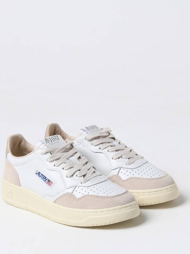 Women's Medalist Leather Low Top Sneakers White Beige - AUTRY - BALAAN 3