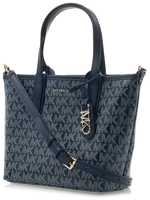 Eliza Extra Small Logo Tote Bag Navy - MICHAEL KORS - BALAAN 4