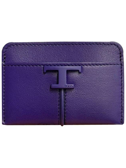 Timeless Logo Card Wallet Purple - TOD'S - BALAAN 1