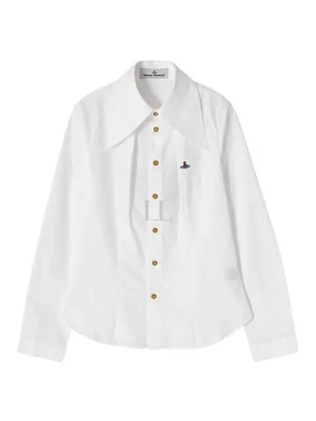 W Violin Logo Shirt White - VIVIENNE WESTWOOD - BALAAN 2