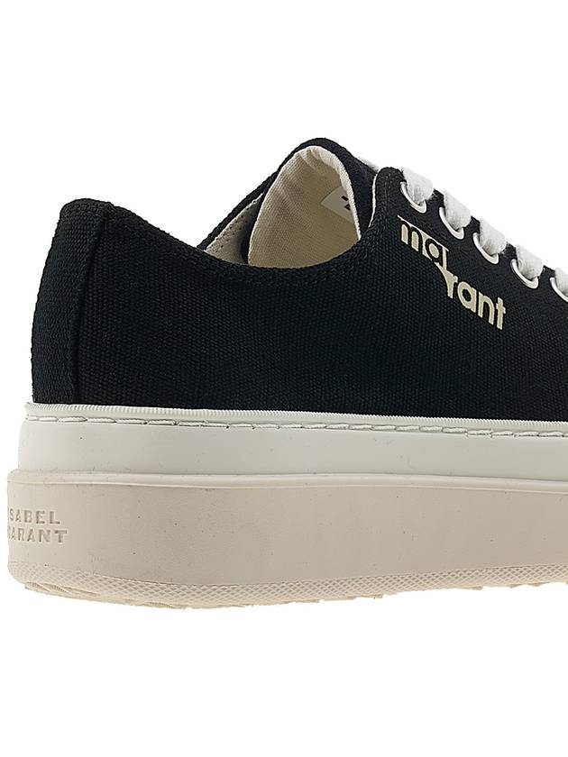 Austin Logo Print Platform Low Top Sneakers Black - ISABEL MARANT - BALAAN 11