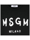 Kids Sketch Logo Long Sleeve T shirt Black - MSGM - BALAAN 2